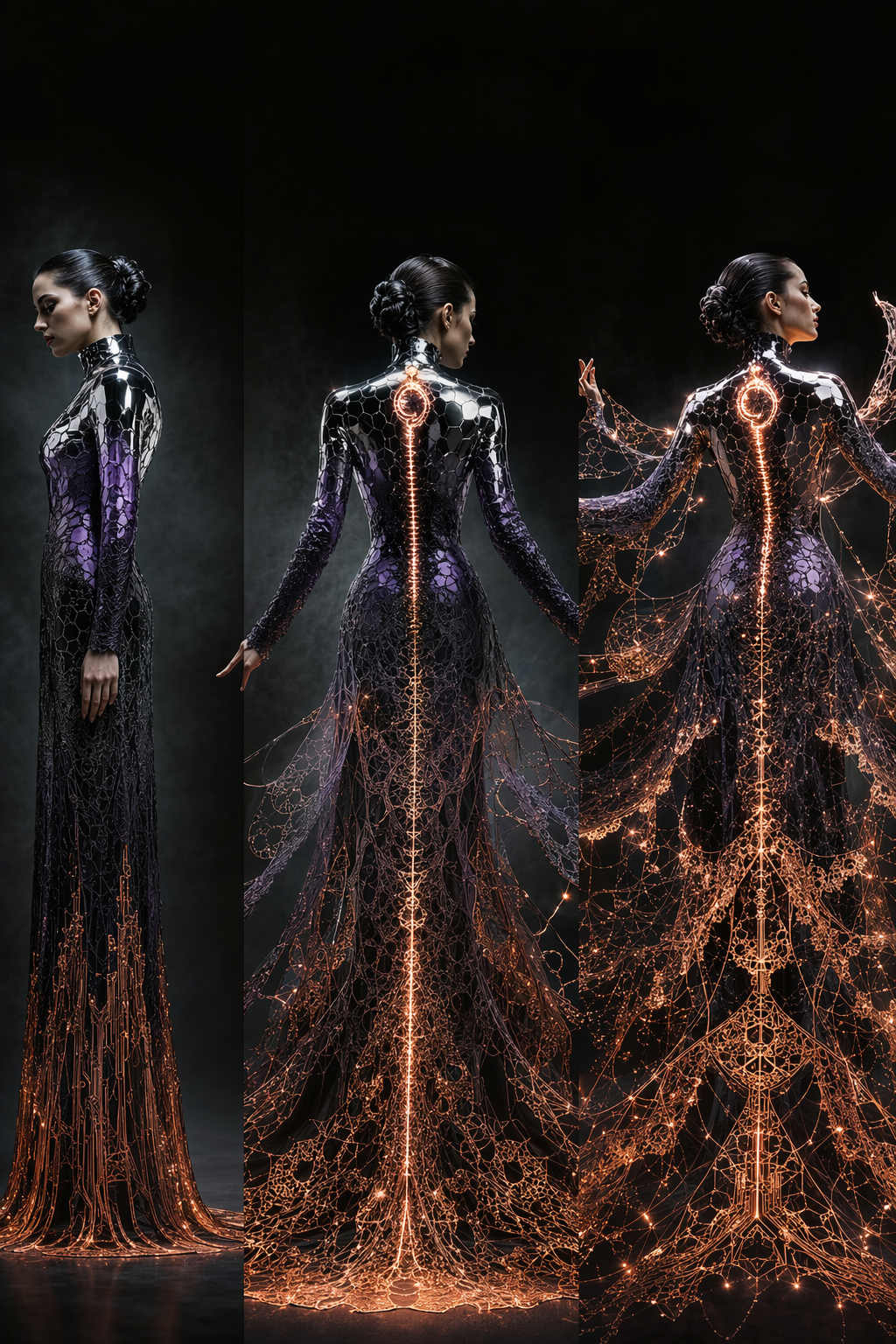 Ouroboros dress koncept designad av Bride AI
